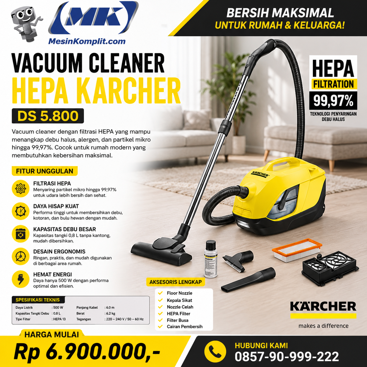 Vacuum Cleaner HEPA (TSK-...